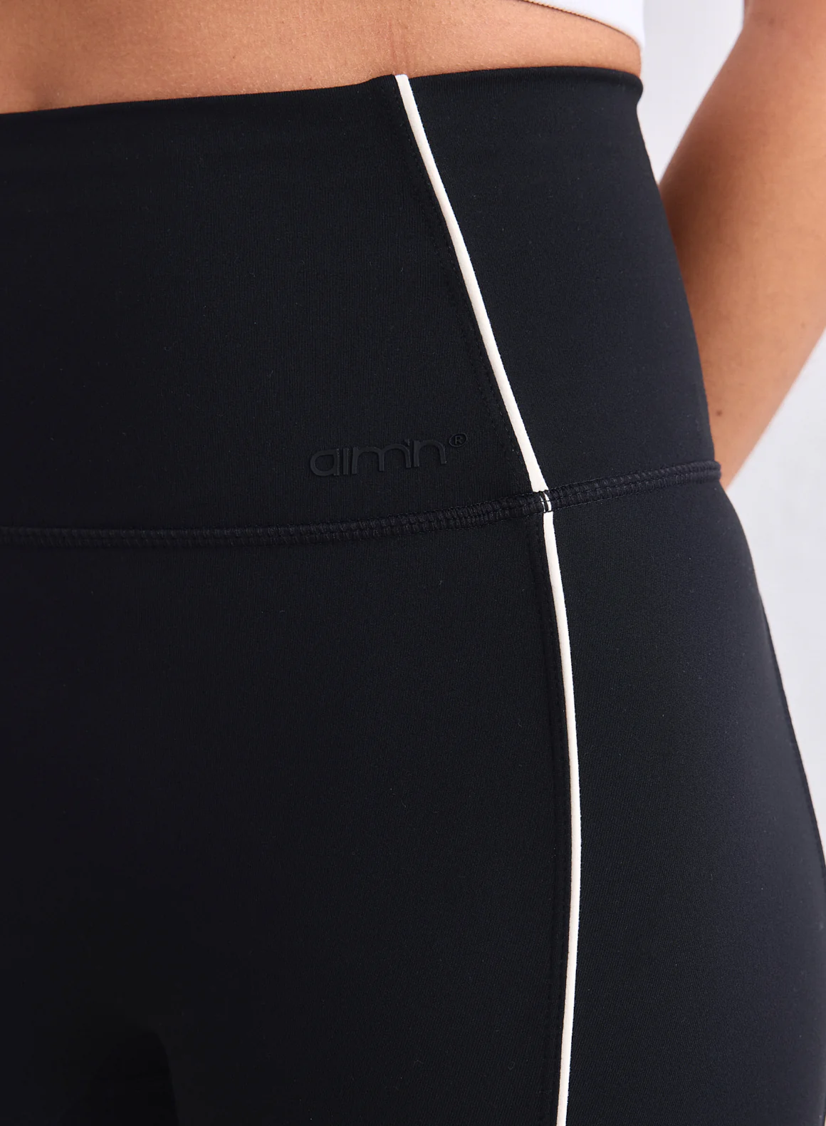 Black Sense Contrast Tights - Image 6