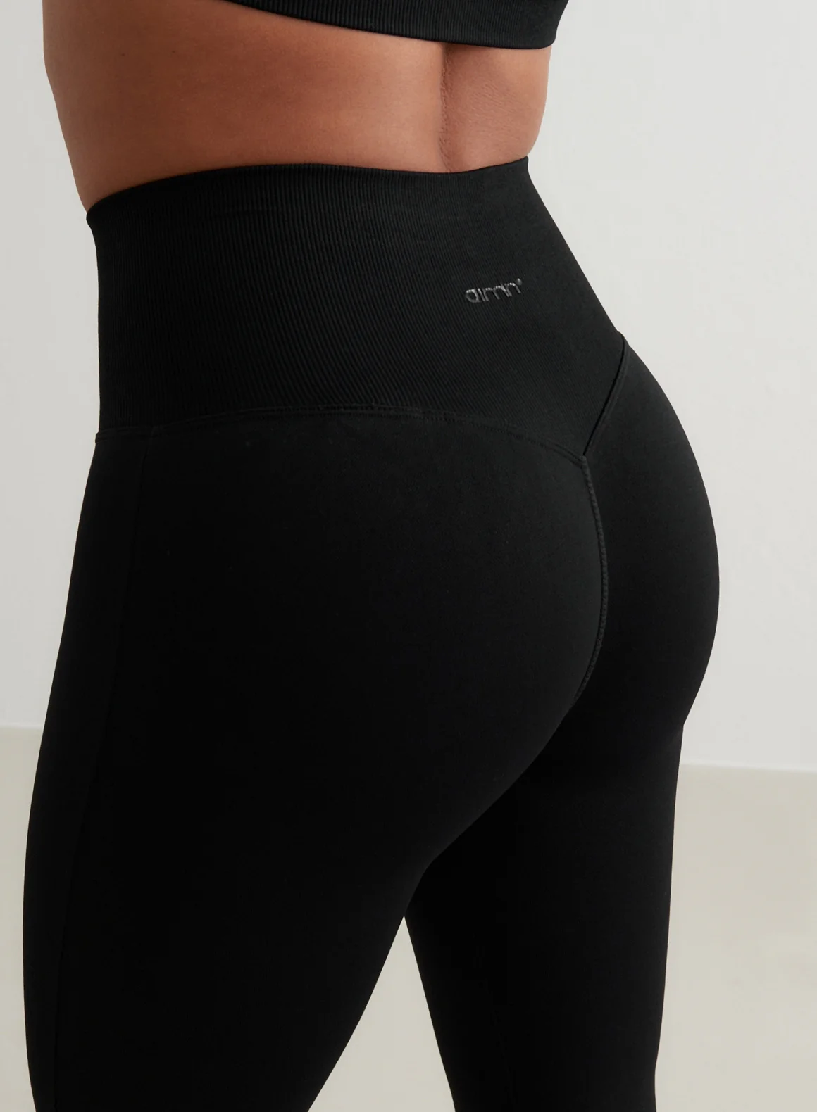 Black Shape Seamless Flare Tights - Image 113