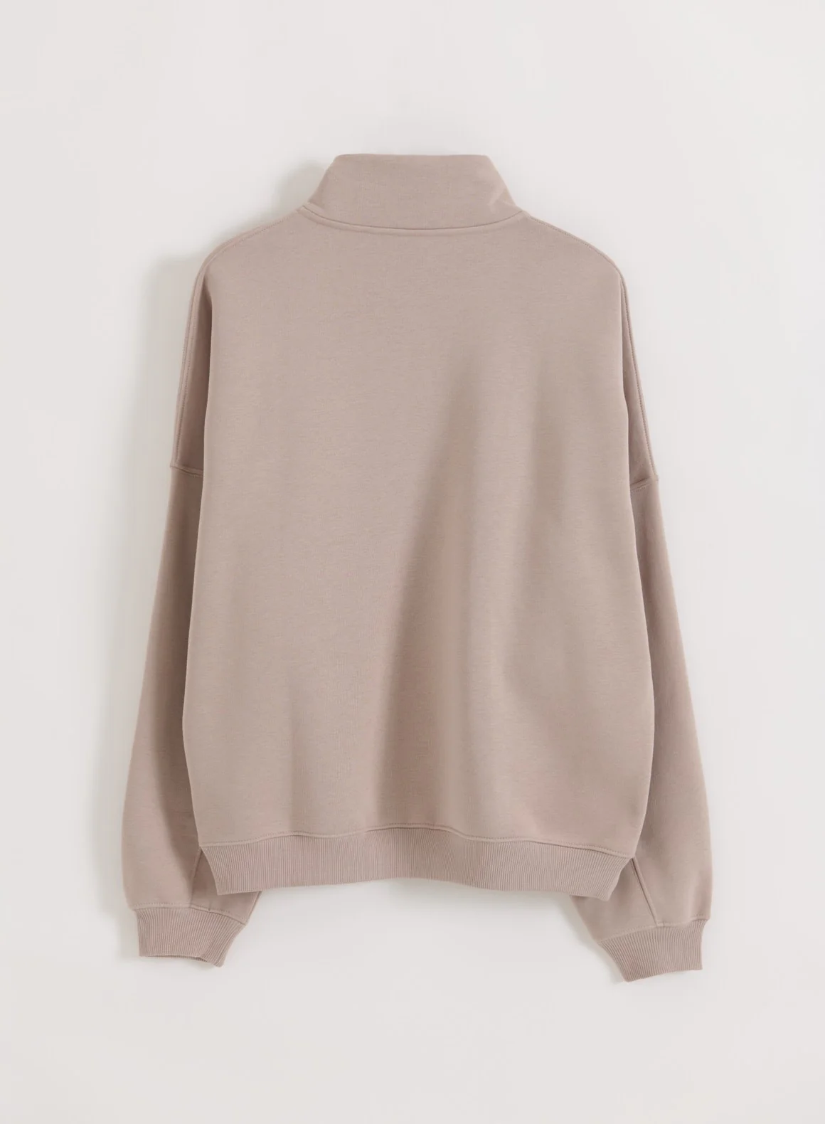 Dark Clay Varsity Sweat Half Zip - Image 10